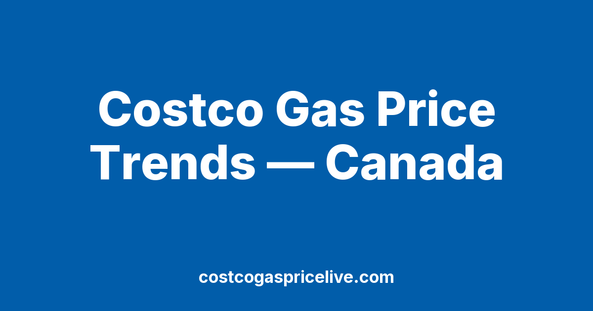Costco Gas Price Trends in Canada: Biggest Movers Right Now