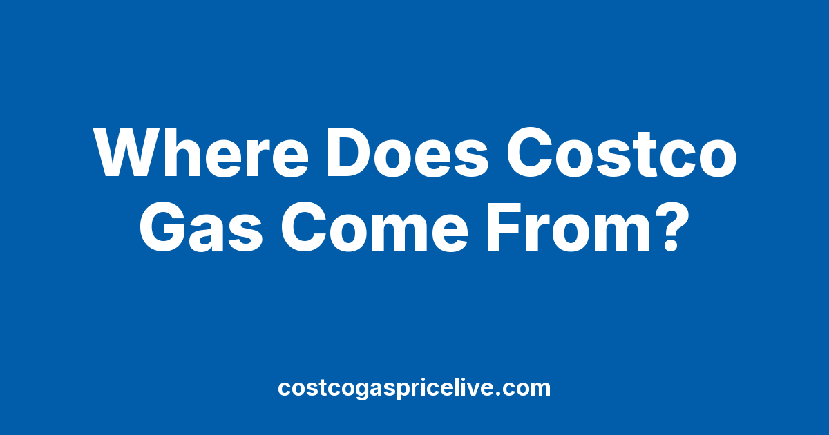 Where Does Costco Gas Come From? Inside the Fuel Supply Chain